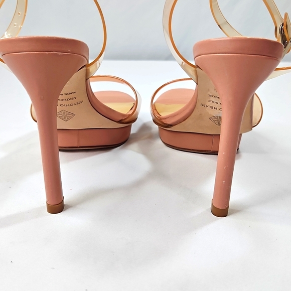 Antonio Melani Kat in Glam Nude Ankle Strap Nude/Blush Sandals Size 6 - Picture 5 of 9